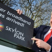 Bill Jackson launches Hereford's superfast broadband